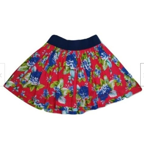 ABERCROMBIE & FITCH CUTE FLIRTY FLORAL MINI SKIRT - Picture 2 of 6